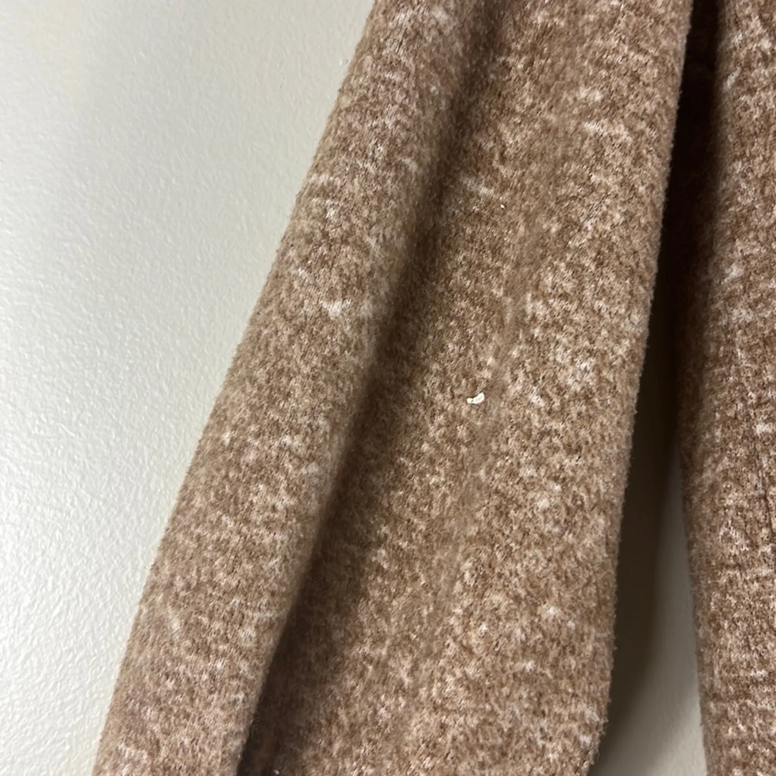 Maeve Sweater Womens S Brown Cowl Neck Balloon Sleeve Cozy Earthy Minimalist - Image 5