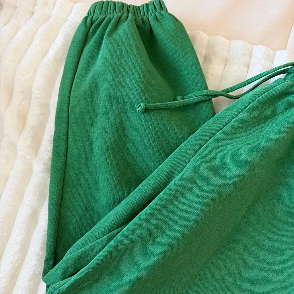 Zara Vibrant Green Jogger Pants - Image 3