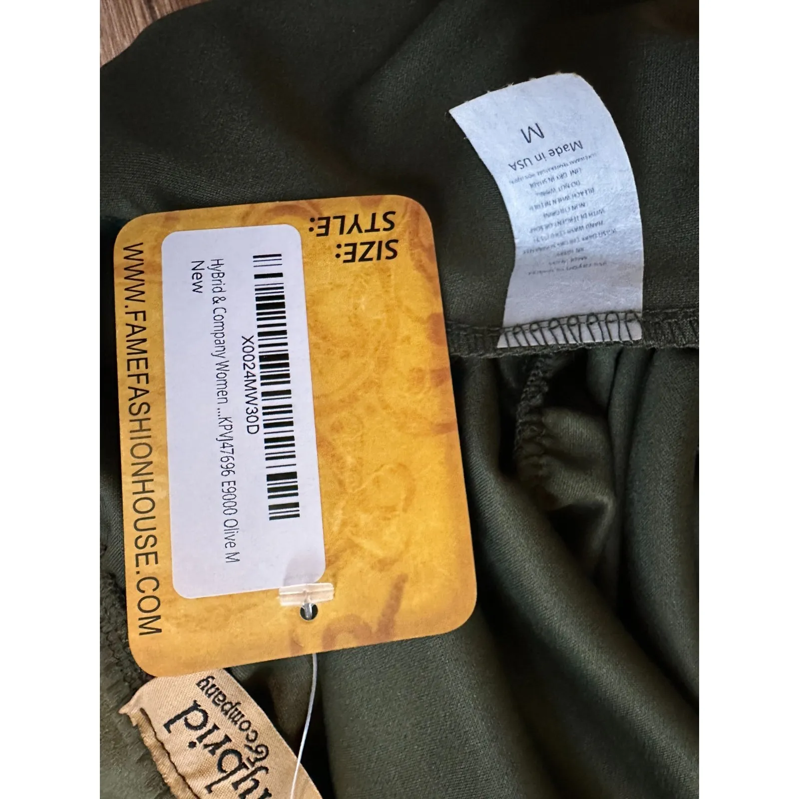 Womens Jumpsuit Olive Green Size Medium KPVJ47696 E9000 New Hybrid & Co - Image 5