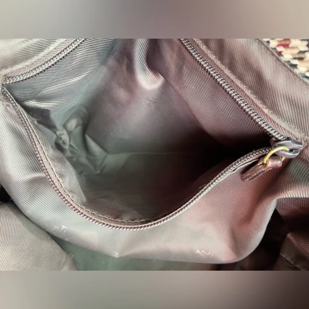 Ralph Lauren Lauren  houndstooth and sued tote - Image 12