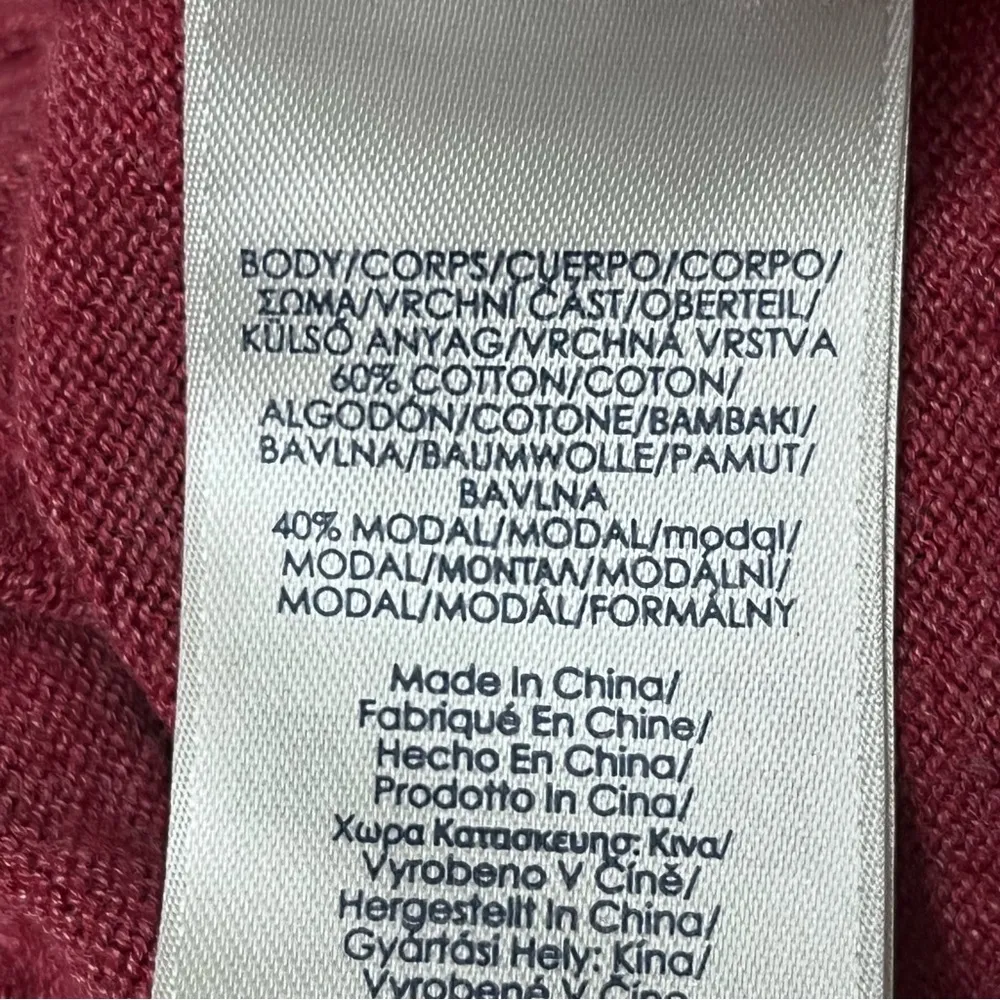 CHAPS Purple Cropped Sweater Preppy Coastal Beach Coquette Preppy Cotton Boho M - Image 9