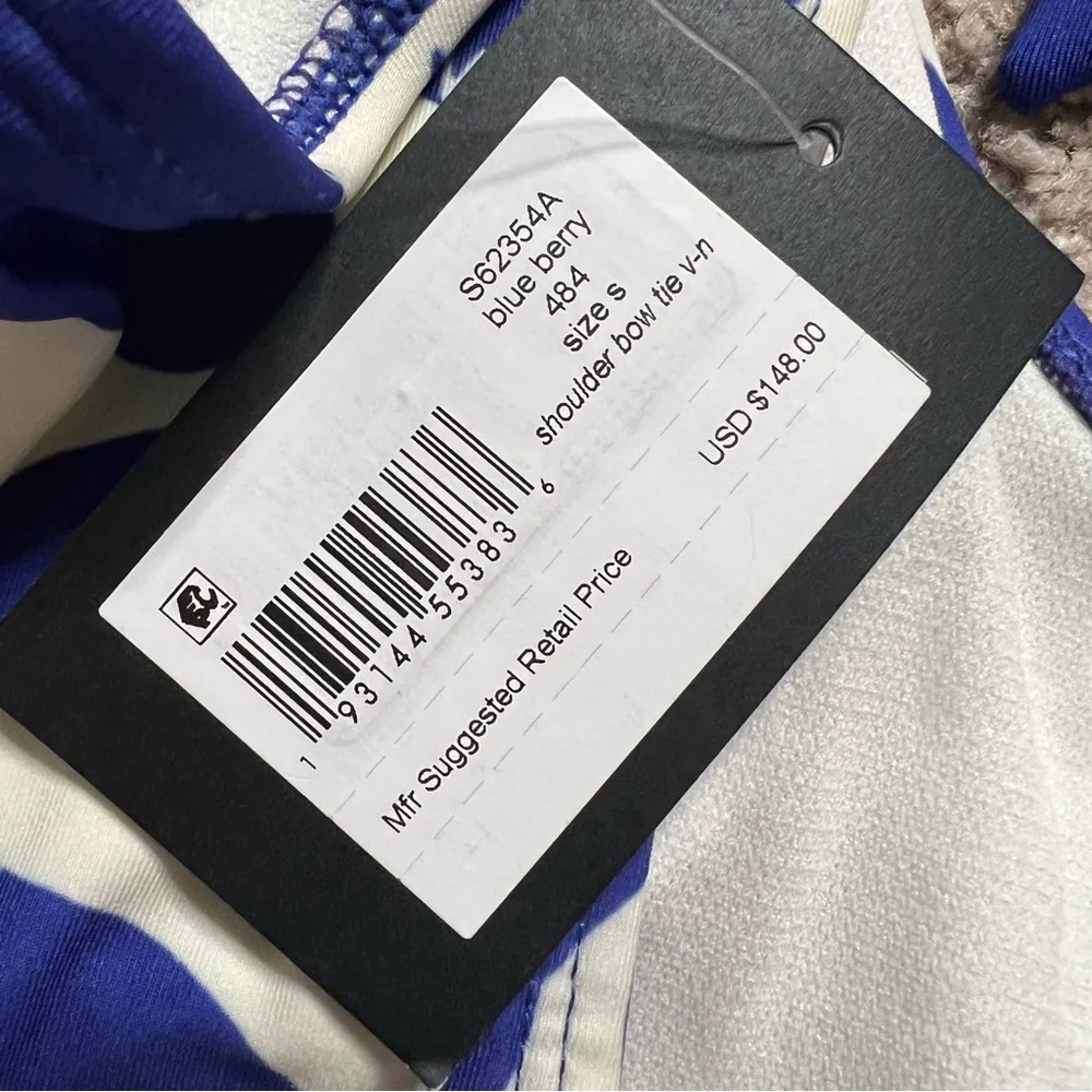 Kate Spade New York Shoulder Bow Tie V-Neck One Piece Swimsuit Small Women’s NWT - Image 6