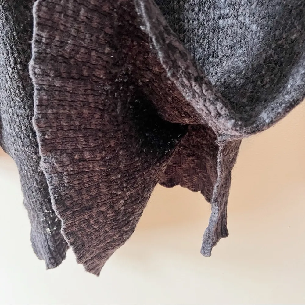 Free People Charcoal Gray Cotton/Wool Blend Pullover Sweater Size Medium - Image 10