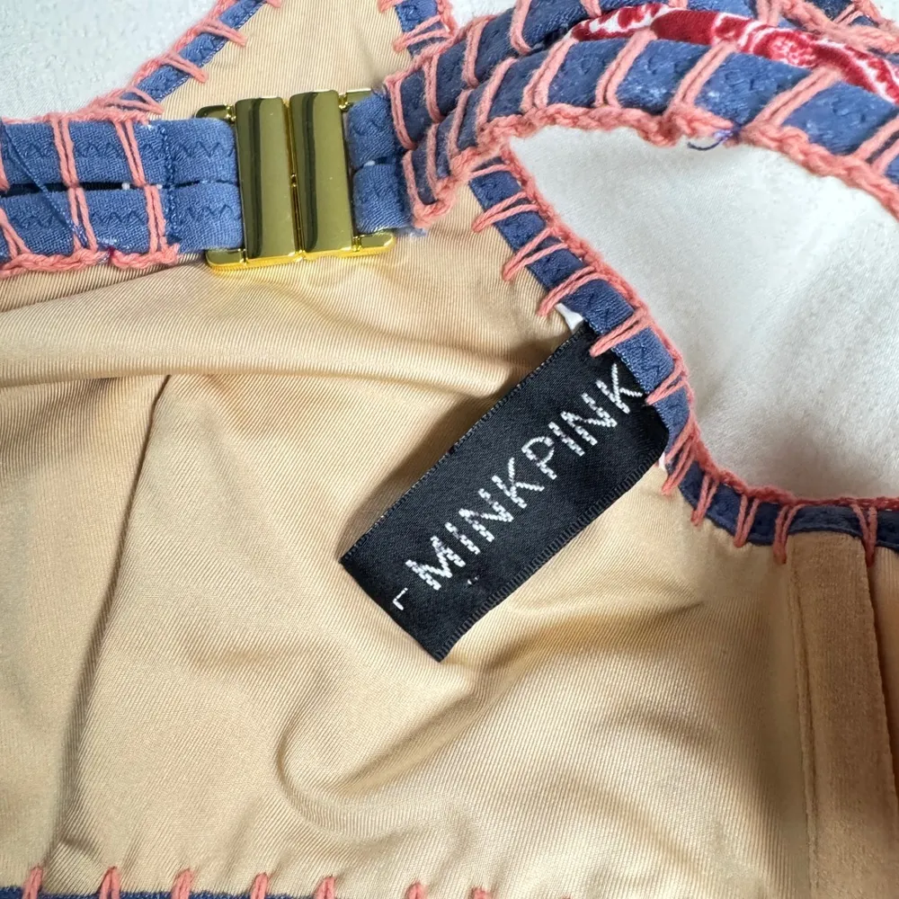 MINKPINK Lily Keyhole Whipstich Bikini Top - Image 4