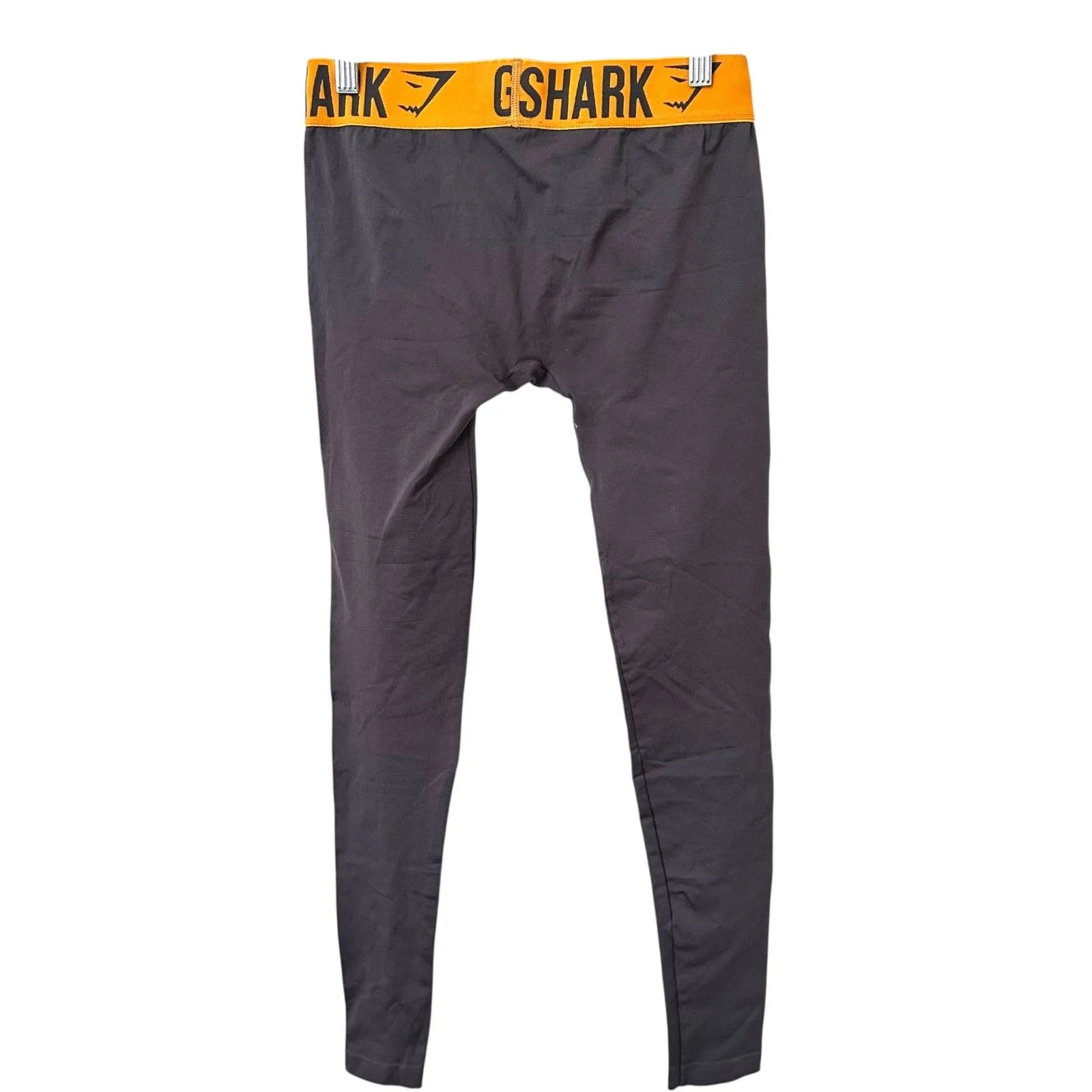 GYMSHARK Seamless‎ Workout Leggings Gray/Yellow Small - Image 4