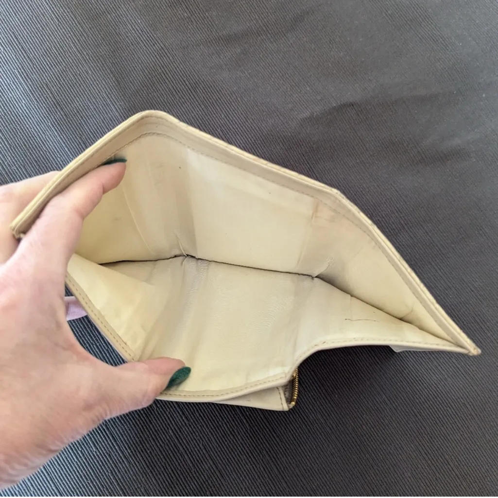 Miu Miu Cream Crocodile-Embossed Women's Wallet - Image 5