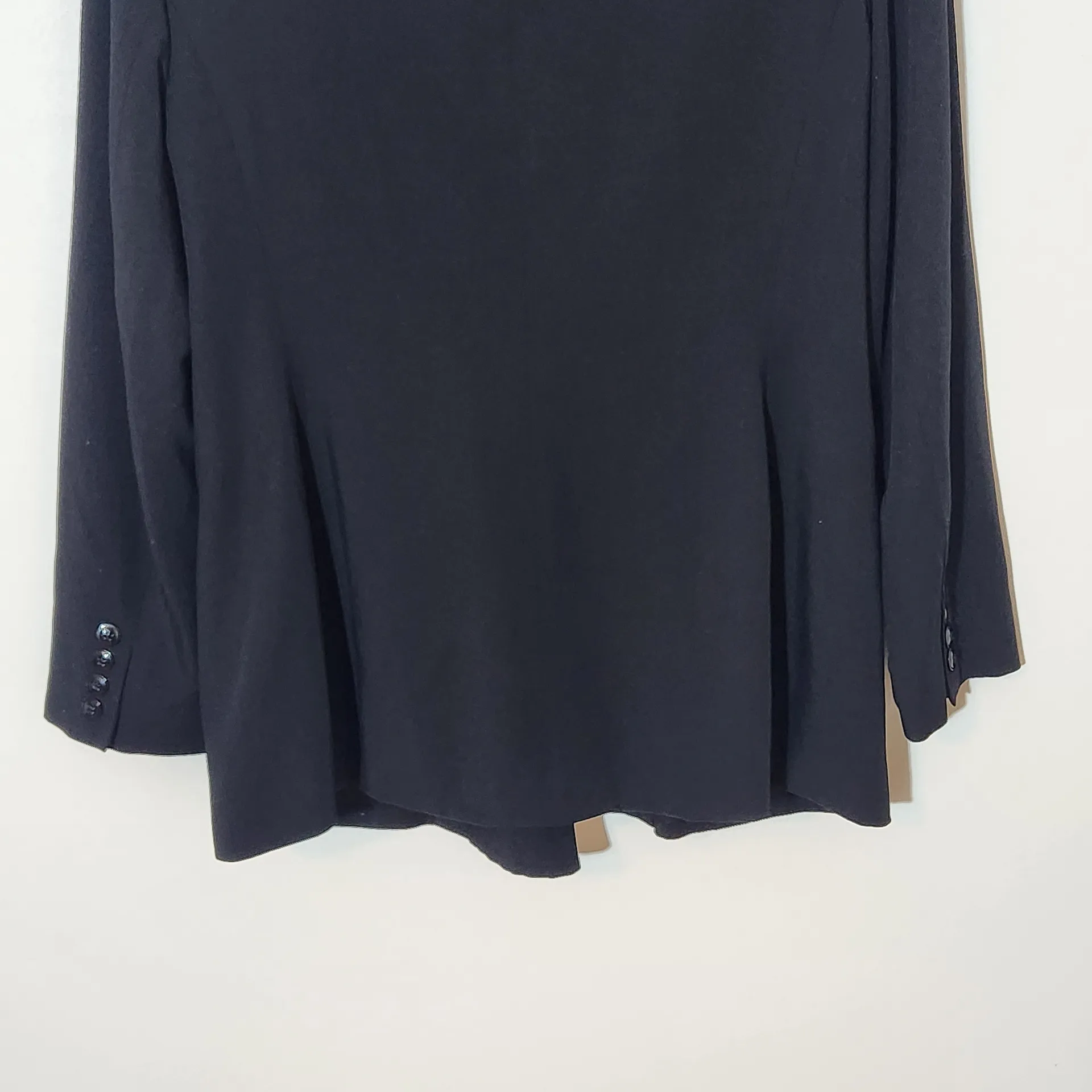 Jones New York Country Women's Black Double-Breasted Blazer Size 10 Black Blazer - Image 4