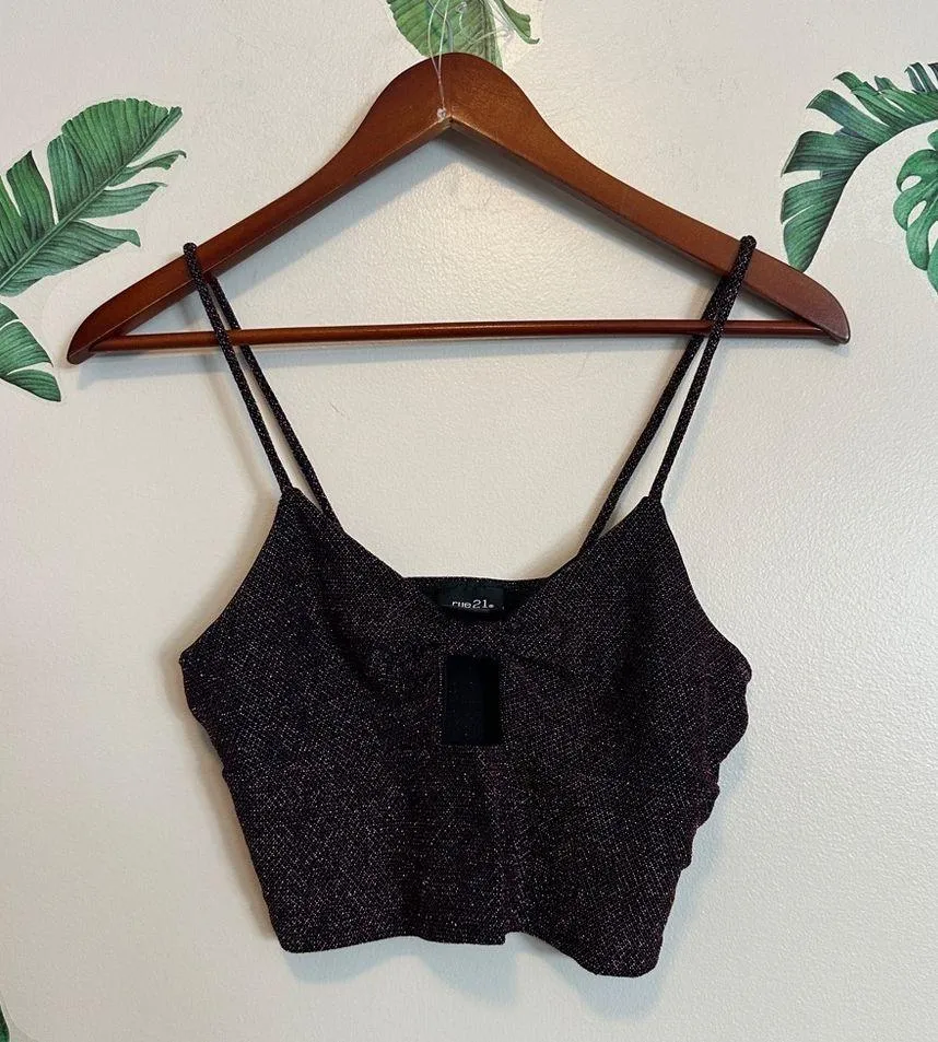 Rue 21 Sparkly Pink Going Out Top - Image 3