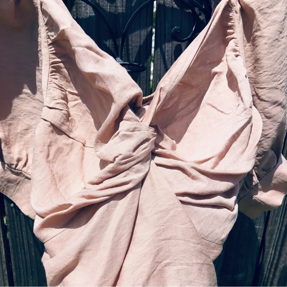 Newbury Kustom Puff Sleeve Boho Top Size M - Image 3