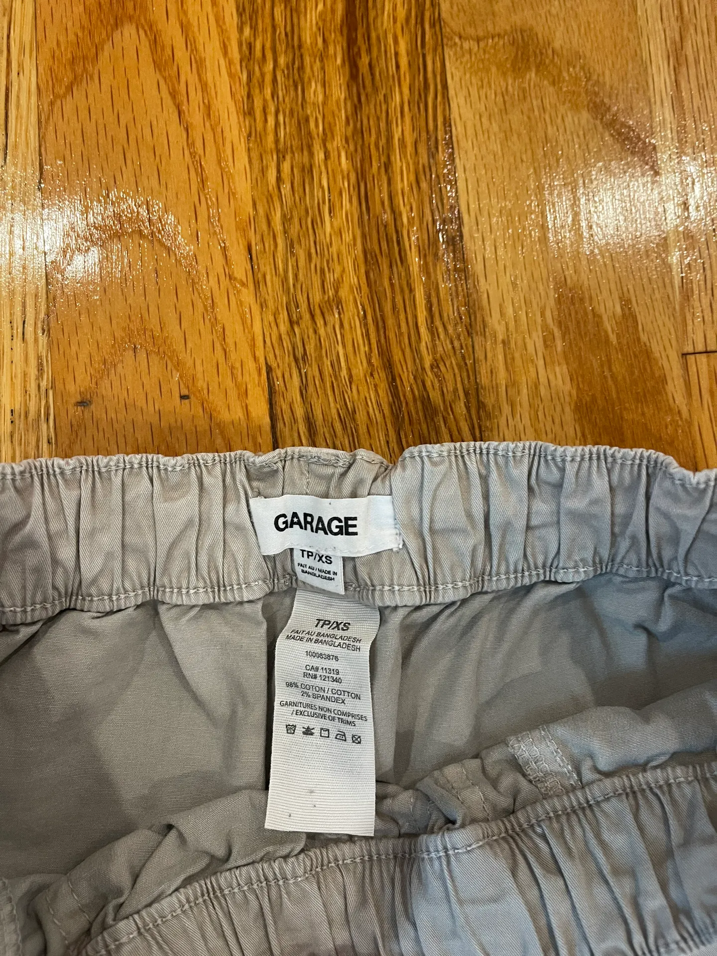 Garage Beige Baggy Cuffed Cargo Jeans - Image 2