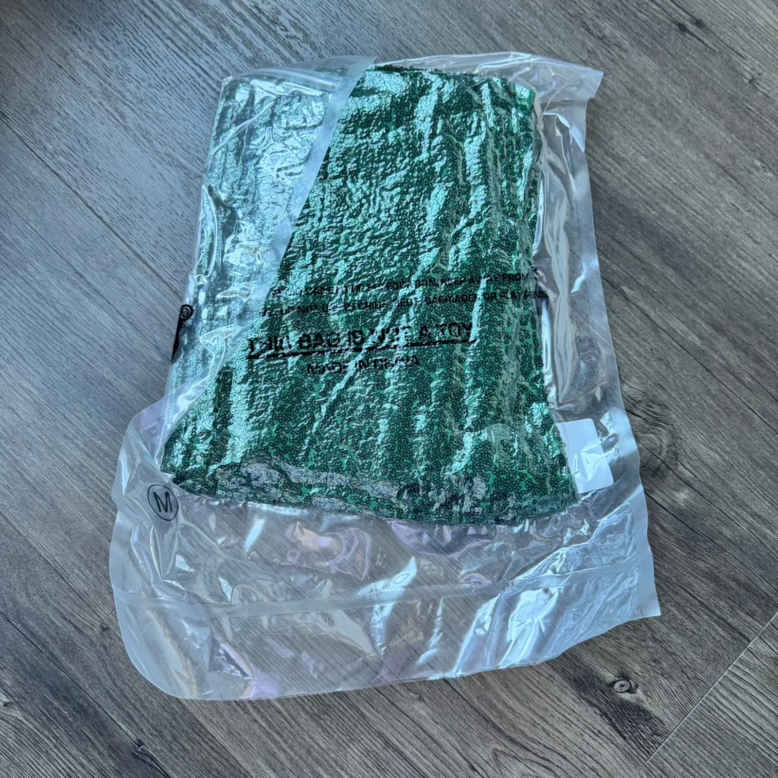 NWOT Tipsy Elves Green Sequin High Waisted Leggings Womens Size M Super Stretch - Image 6