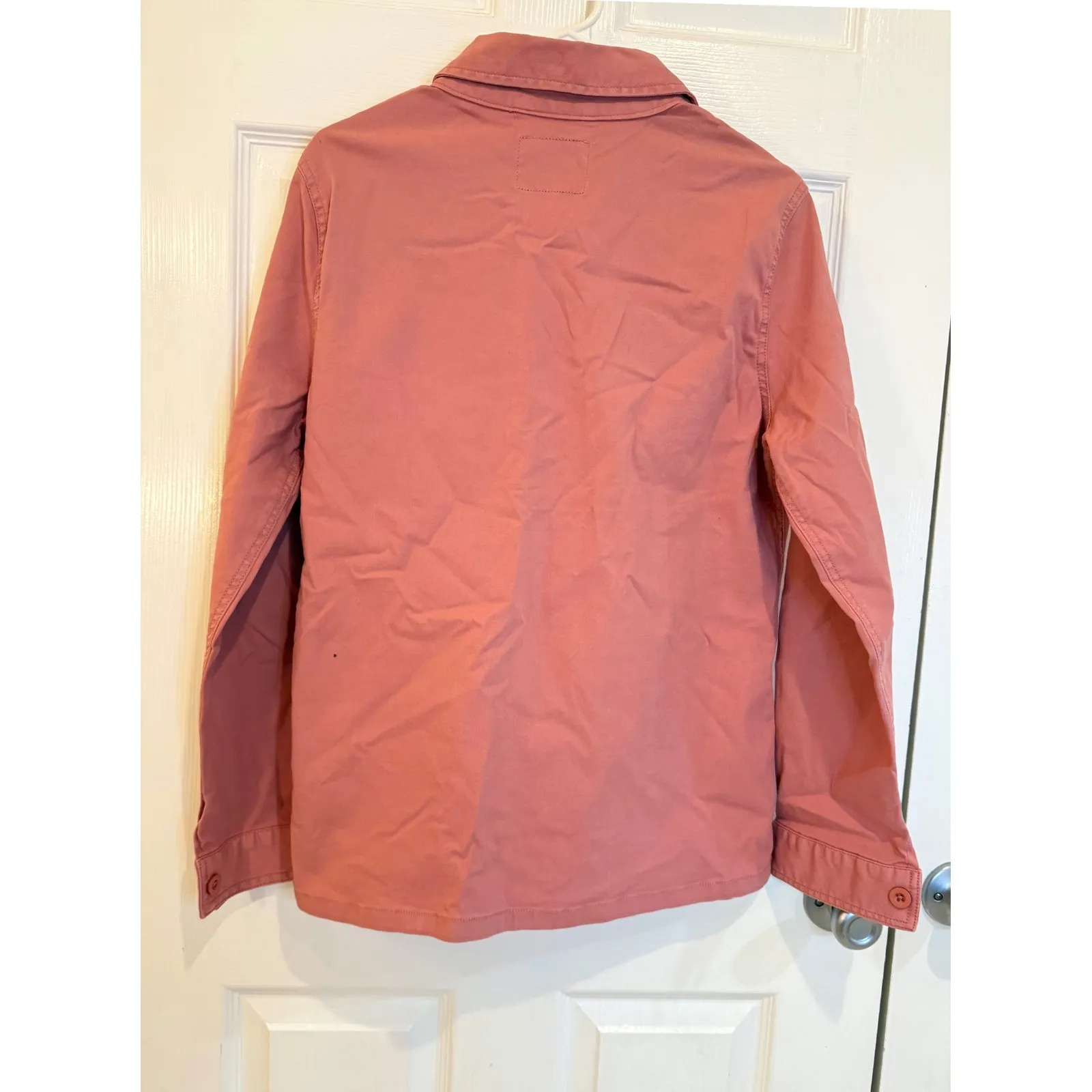 Sanctuary Womens Utility Jacket Medium Pink Button Front‎ Pockets Long Sleeve - Image 5