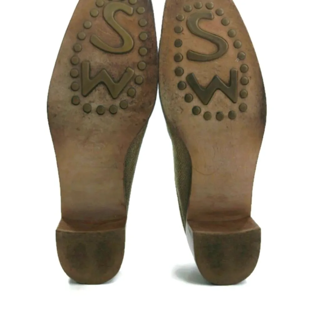 SS1524 GUC $498 Stuart Weitzman leather mules 7 - Image 8