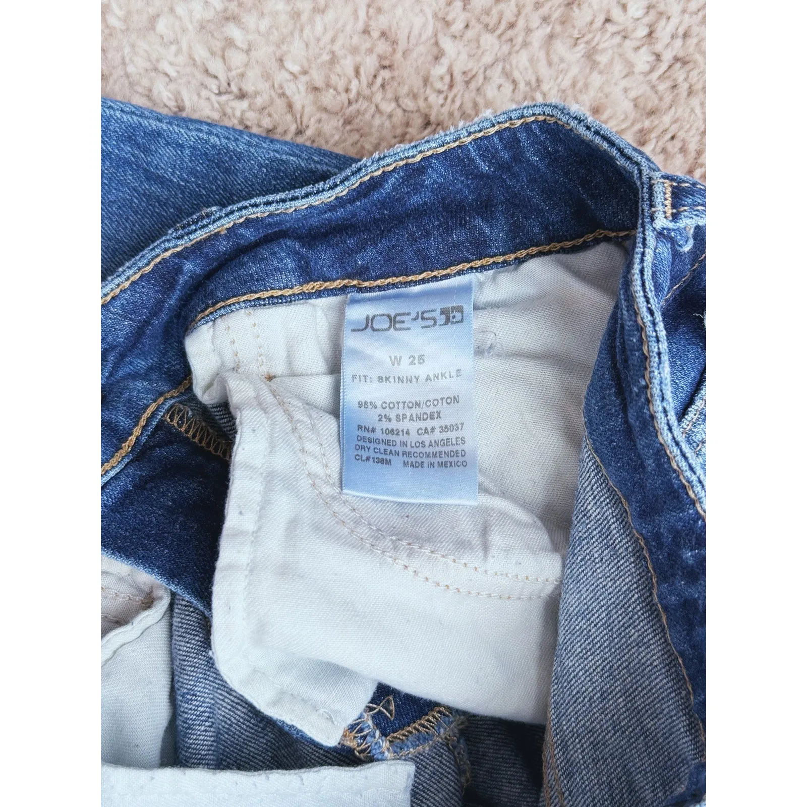 Joe's Jeans Y2K Skinny Ankle Jeans Distressed Womens 26 Grunge Punk Edgy Retro - Image 4