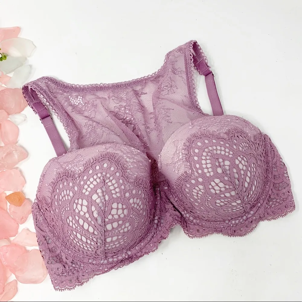 Victoria’s Secret Lace Dream Angels Demi Lined Bra - Image 2