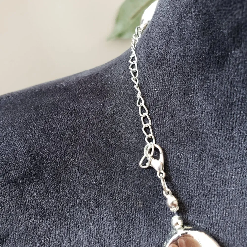 Womens Yellow Silver Tone Multi Stone Statement Necklace with Lobster Clasp - Image 6