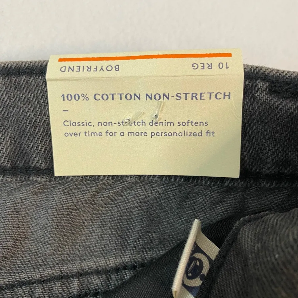 Universal Thread Mom Jeans High Rise Tapered Leg Denim Black/Gray Wash Sz 10 NWT - Image 9