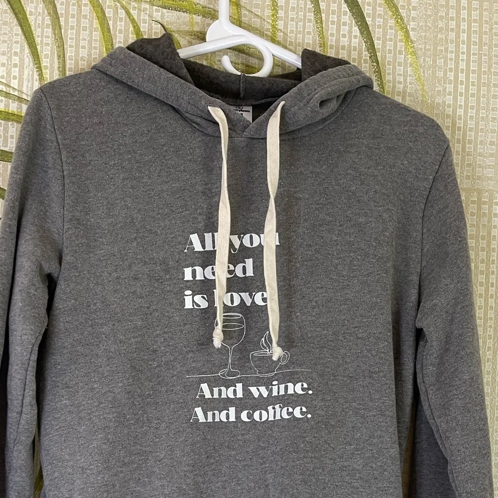 Cherryloom super soft gray hoodie night shirt Size M Size M - Image 2