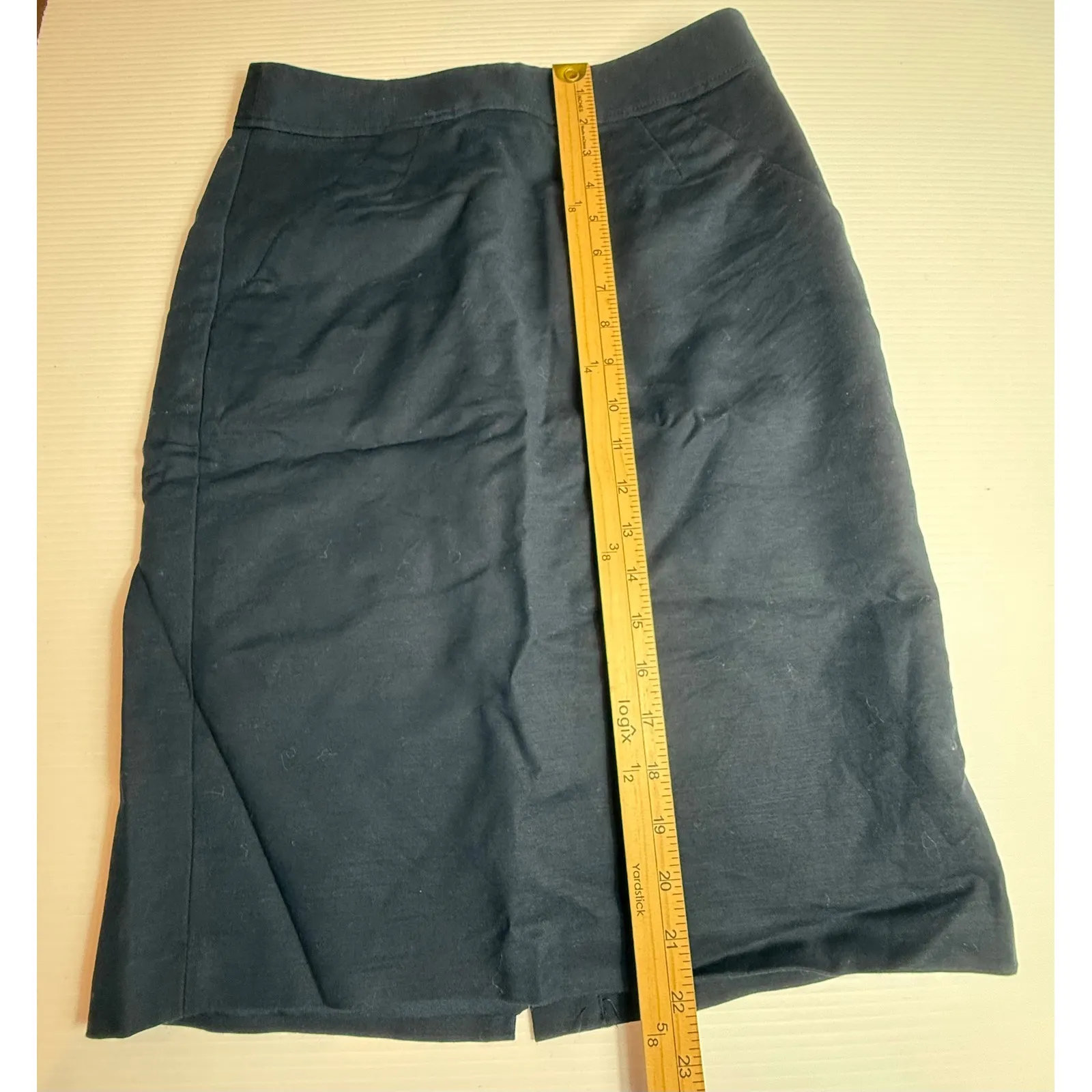 Banana Republic Black Pencil Skirt‎ Womens Size 2 Career Office Professional - Image 2