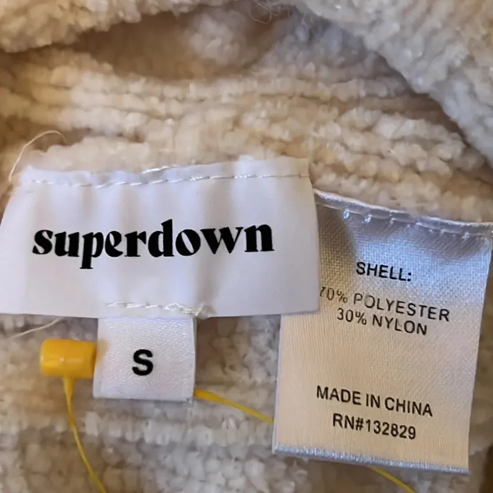 superdown sherrie lace up back sweater - Image 8