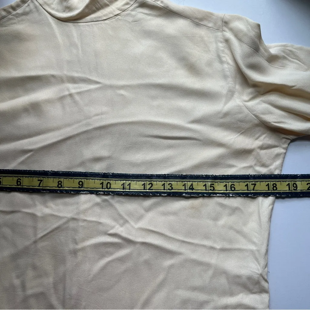 Vintage Ellen Tracy Back Zip Cream High - Image 5