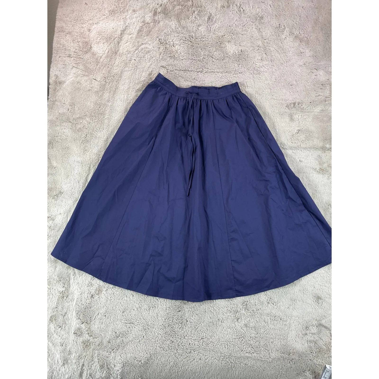 NWT Joie‎ Women's Knit Top And Skirt Set White Navy Cottagecore School Career M - Image 15