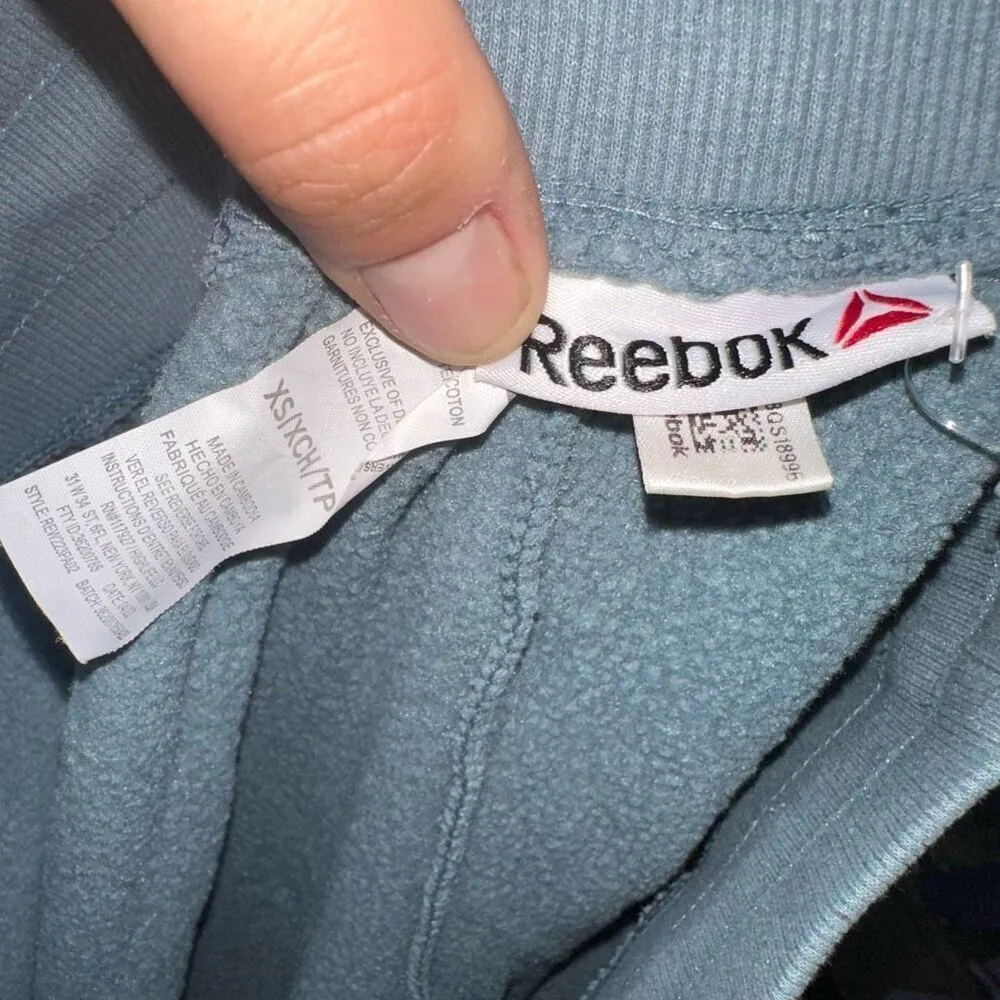 Reebok gray blue cozy loungewear athletic XS joggers - Image 2