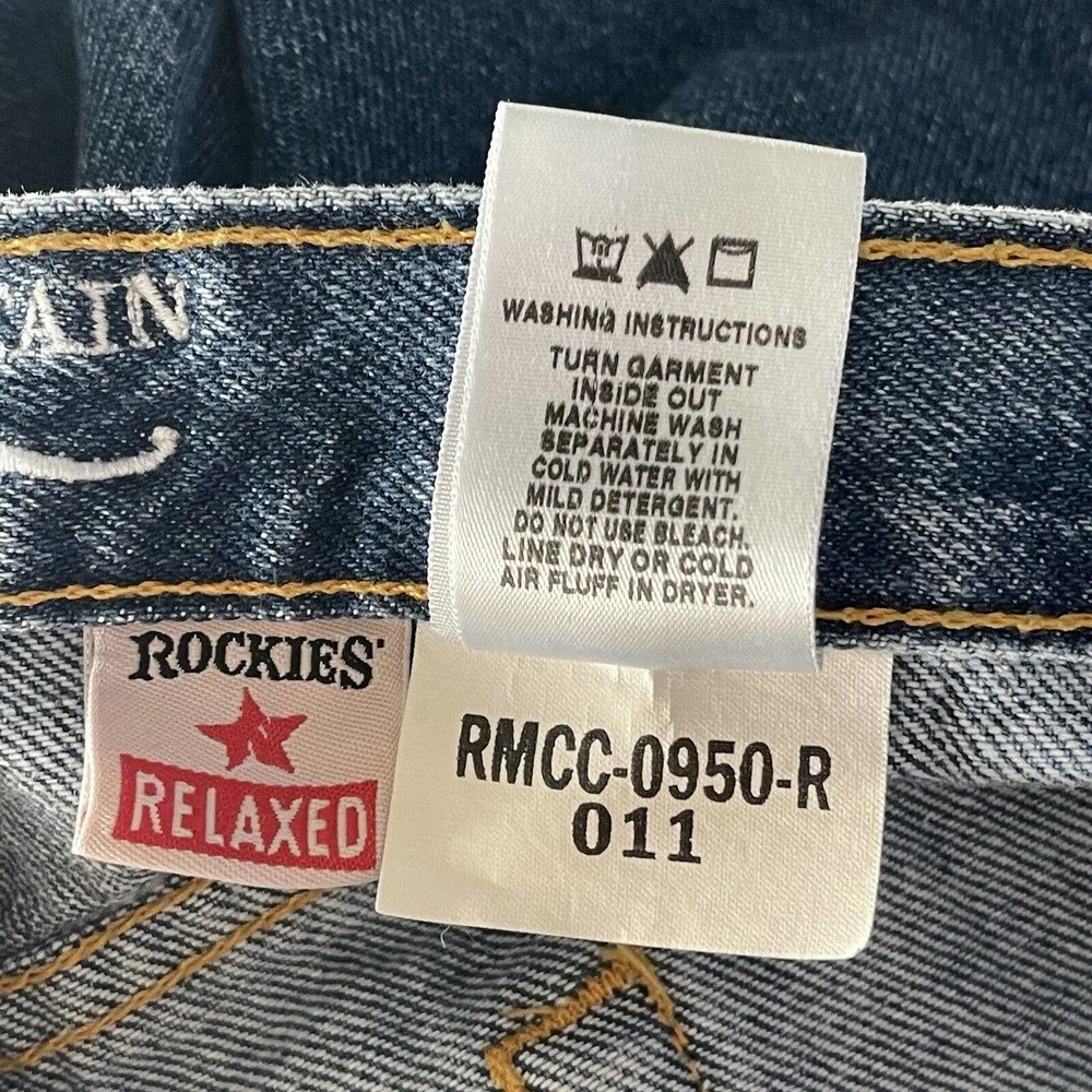 Rocky Mountain Rockies Relaxed SZ 17 LONG Jeans Vintage High-Rise Medium Wash - Image 9