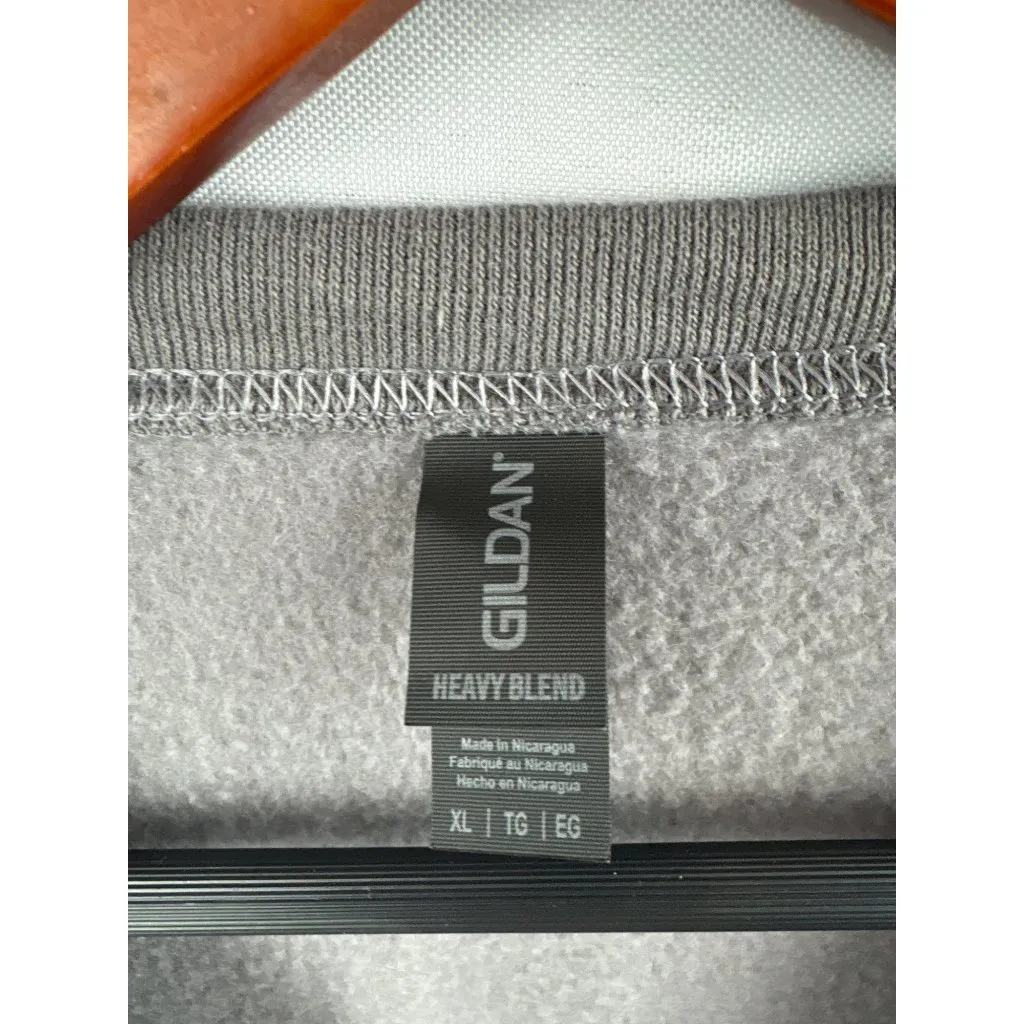Women’s Gildan XL Grey Graphic Word Crewneck - Image 4