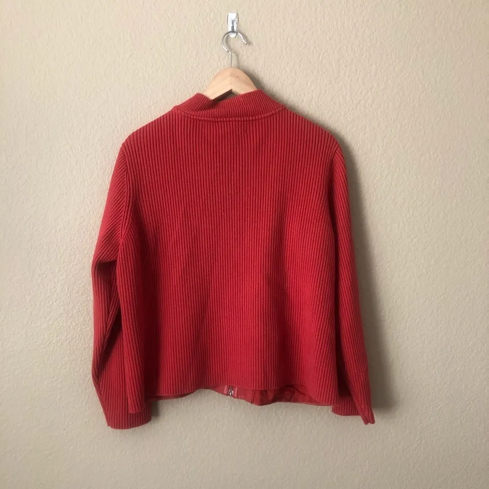 Pendleton ribbed and leather jacket - Image 4