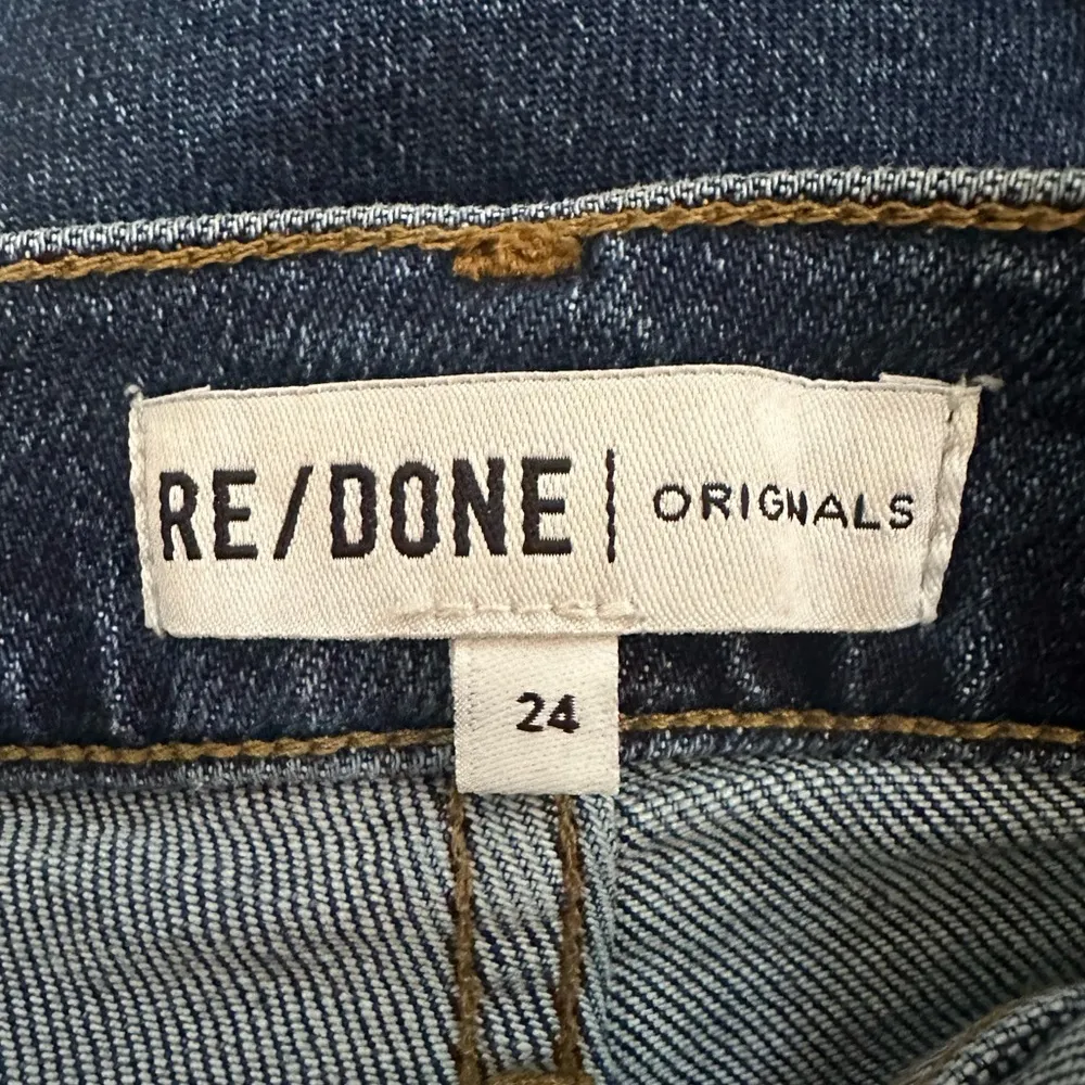 RE/DONE High Rise Stove Pipe Straight Leg Jeans Size 24 - Image 7