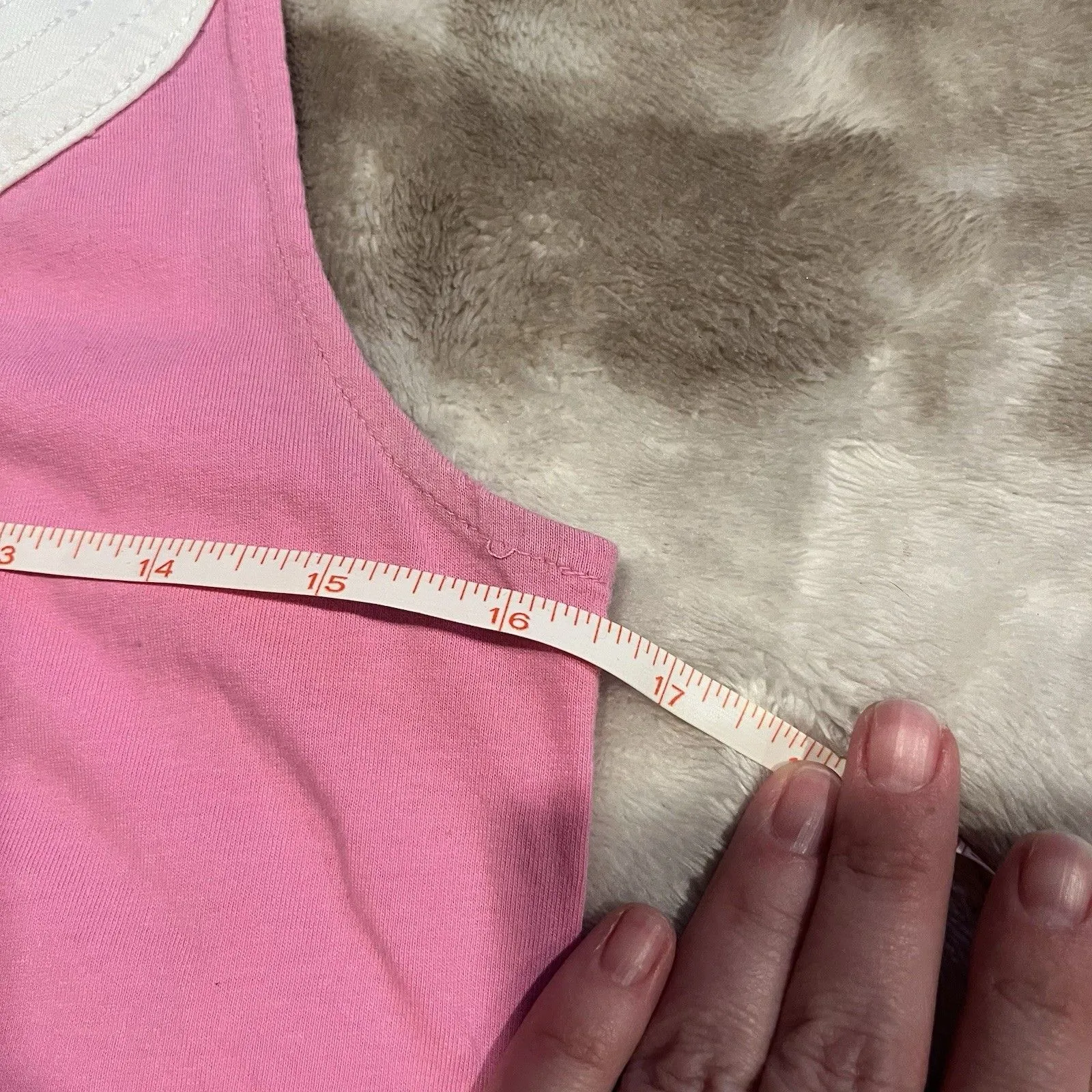 Lilly Pulitzer Cotton Sleeveless Tunic Tank Top Women Pink White Preppy Small - Image 7