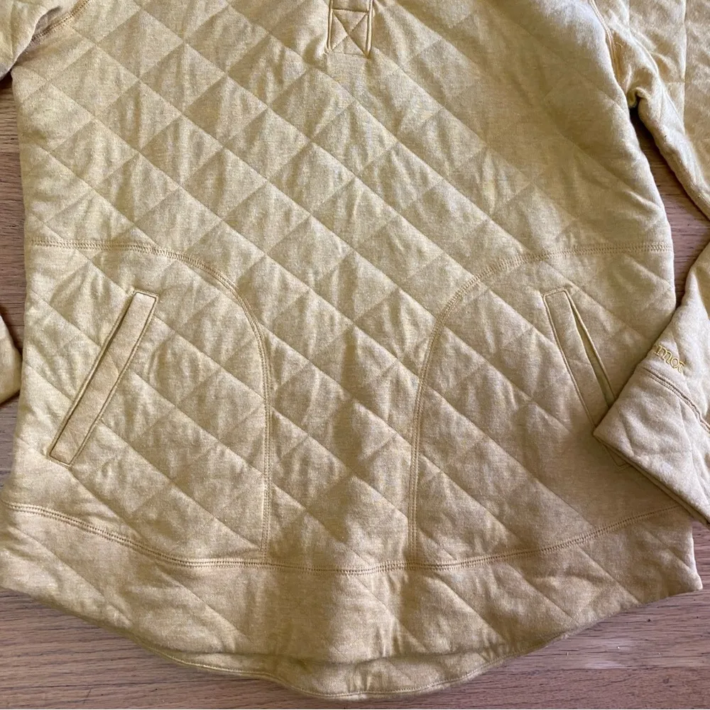 Marmot Goldenrod Roice Quilted Snap Outdoor Hiking Pullover Sweatshirt M - Image 3