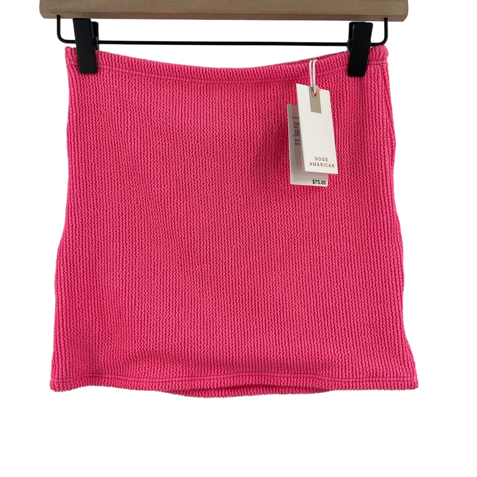 GOOD AMERICAN Always Fits Skirt Size Extra Small/ Small NWT Pink Swim Beach NWT - Image 3