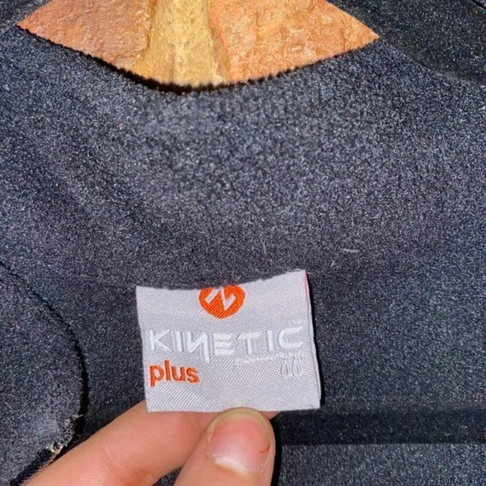 Kinetic Plus Solid Black Fleece Full Zip Sleeveless Vest Women's Size XL - Image 5