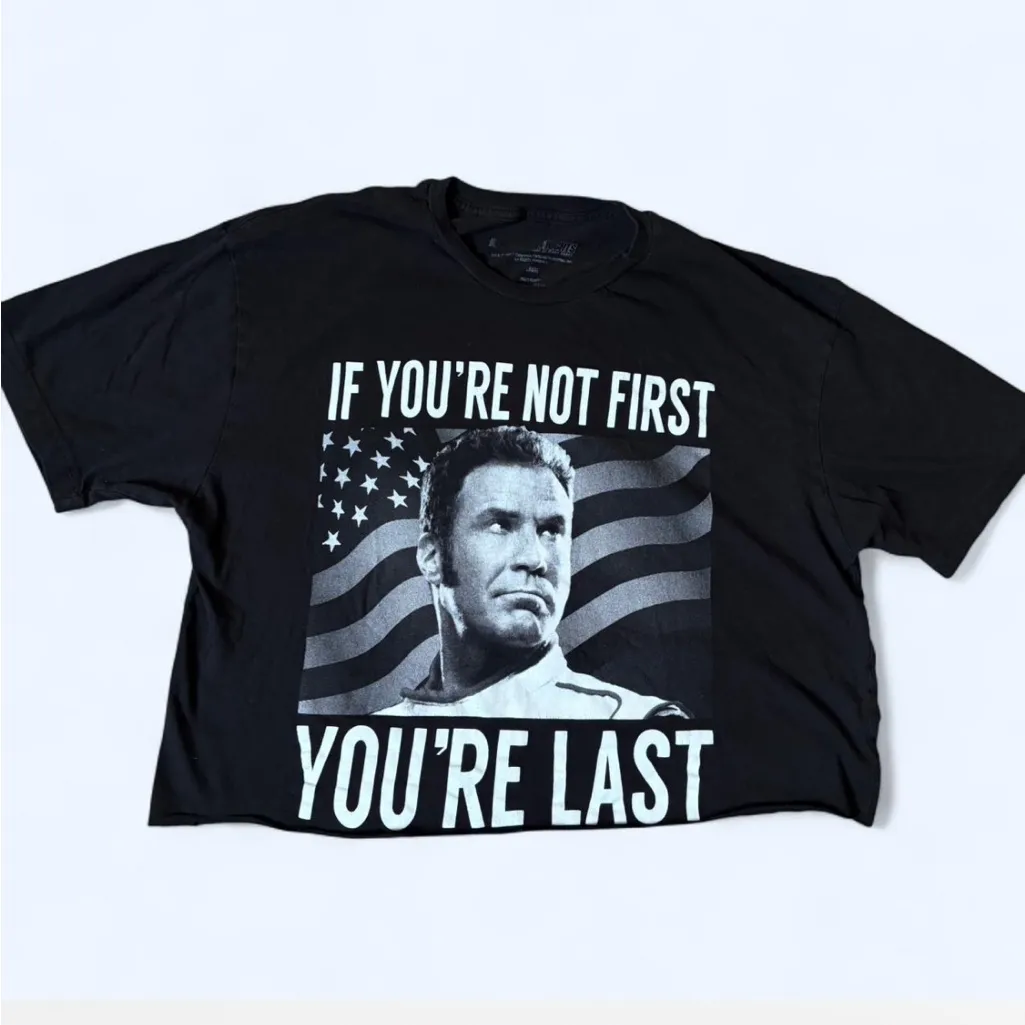 Talladega Nights Crop Top Black Size L - Image 2