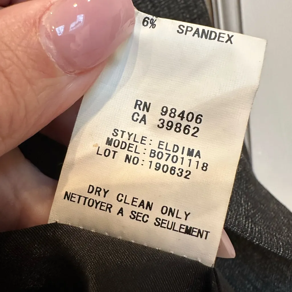 Theory Classic Eldima Dark Grey Charcoal Blazer Jacket 100% Wool Size 2 XS - Image 8