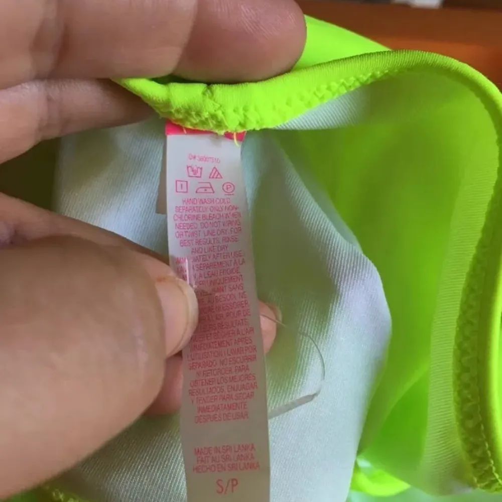 NWOT Victoria’s Secret Cheeky Swim Bottoms Size Small Neon Green - Image 10