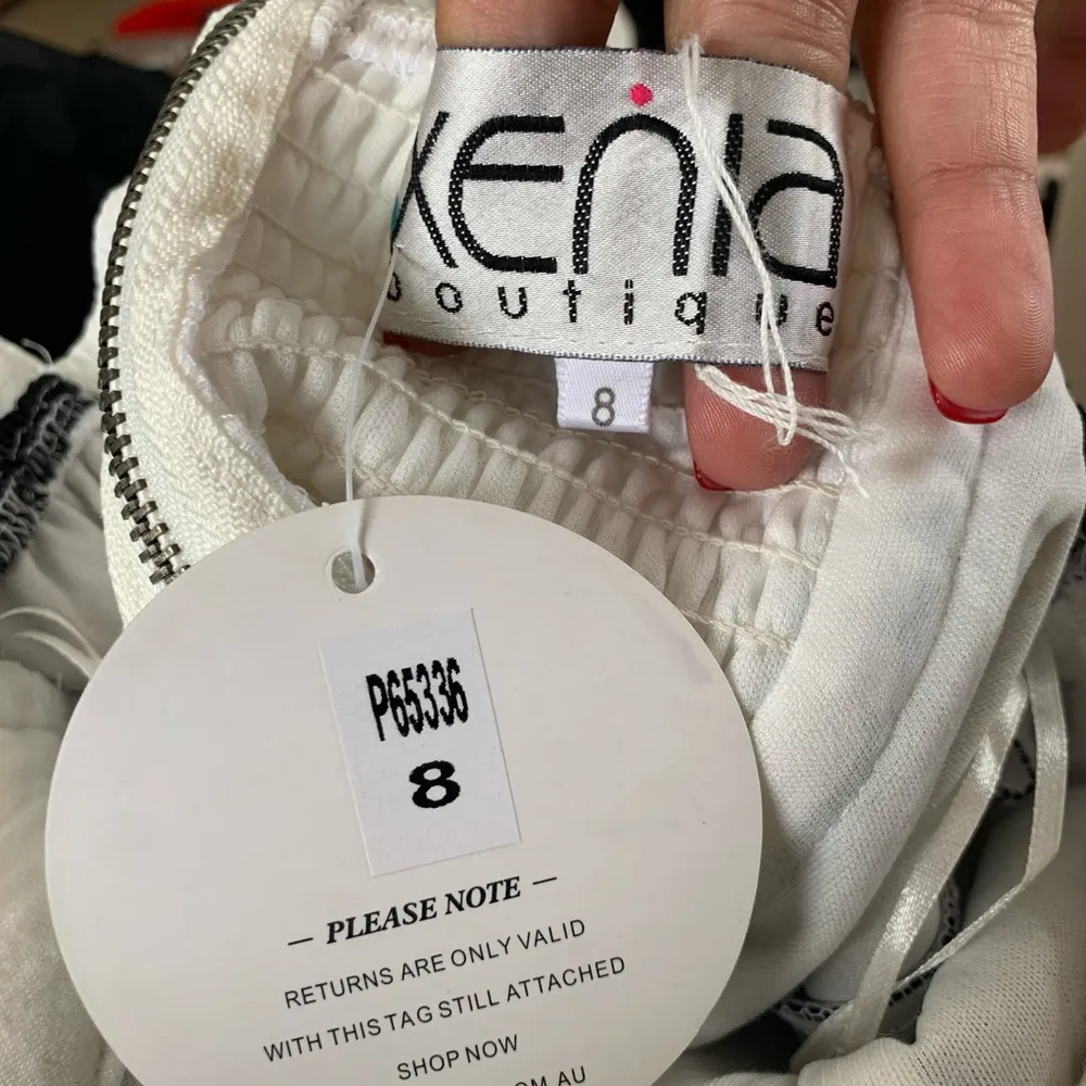 Xenia Boutique beaded cage dress Orange Size 8 - Image 4