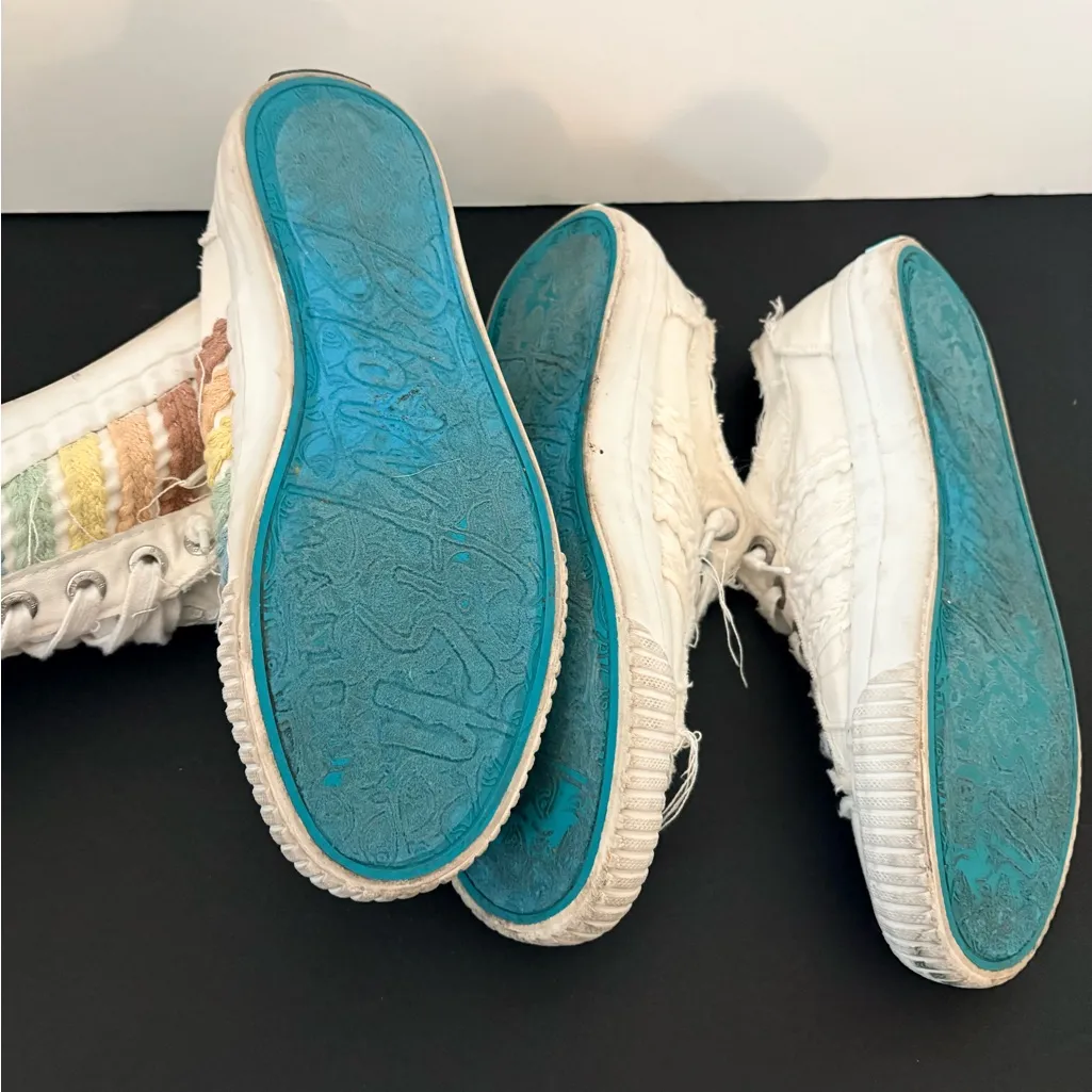 Blowfish Set of 2 White Canvas Sneakers 7.5 - Image 6
