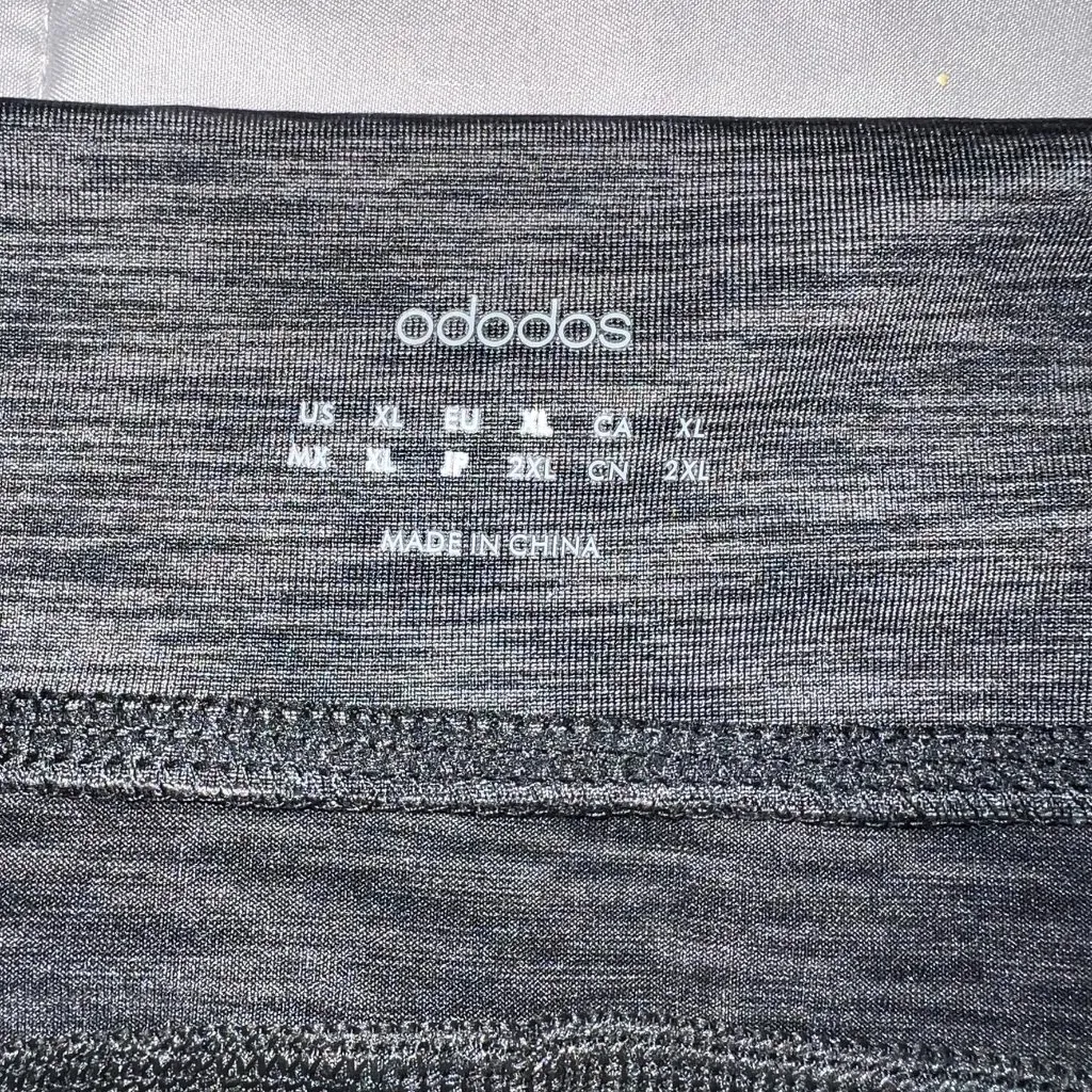 Ododos Black Biker Shorts Women’s XL – High Waist Stretch Compression Yoga Short White - Image 4