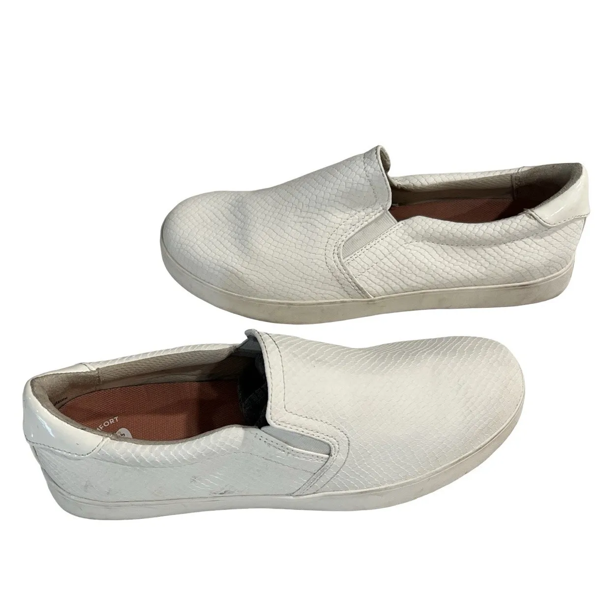 Dr. Scholl's Women's Madison Sneakers Color White Faux Leather Size 10 W - Image 2