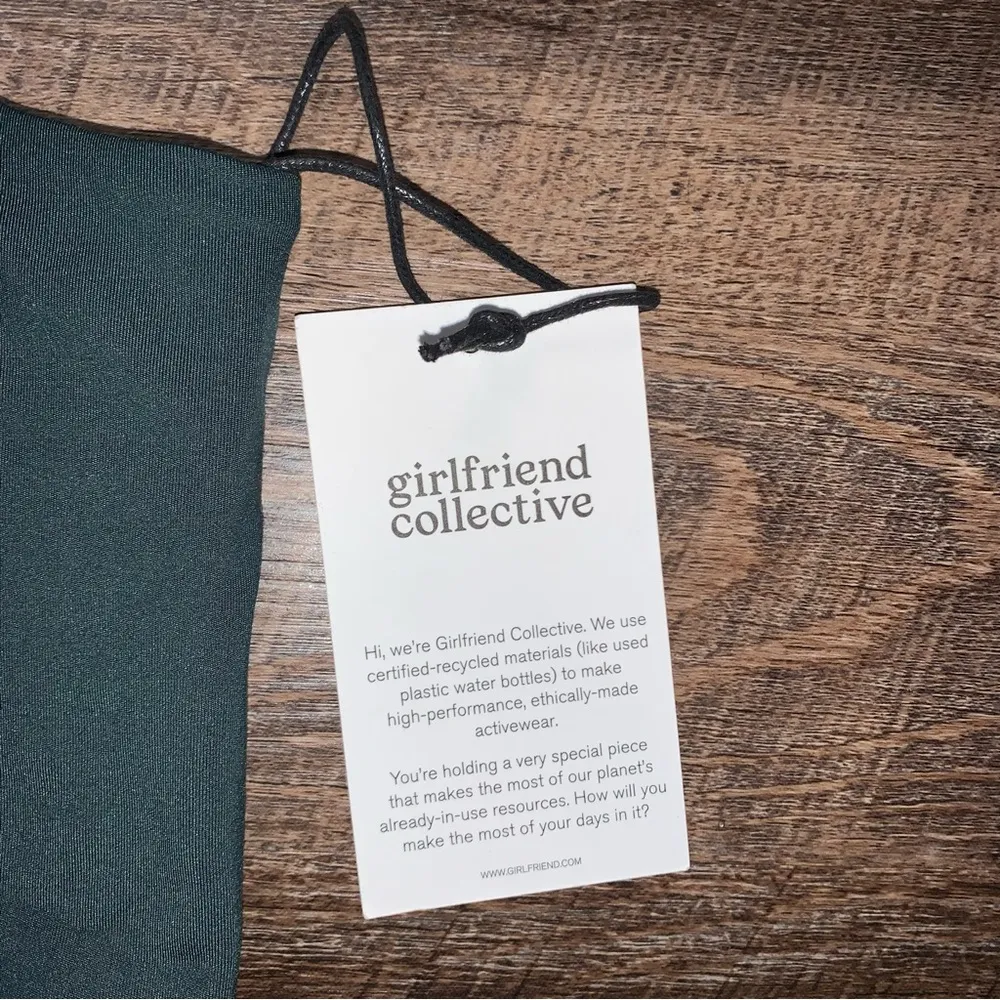 Girlfriend Collective Green Sports Bra Size 6XL New with Tags - Image 3