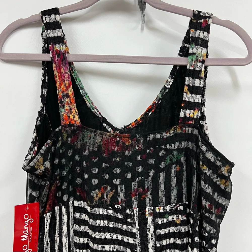 Tango Mango women’s xl Sinfully Soft Tiered Layers, Bodcon Dress nwt Black - Image 6