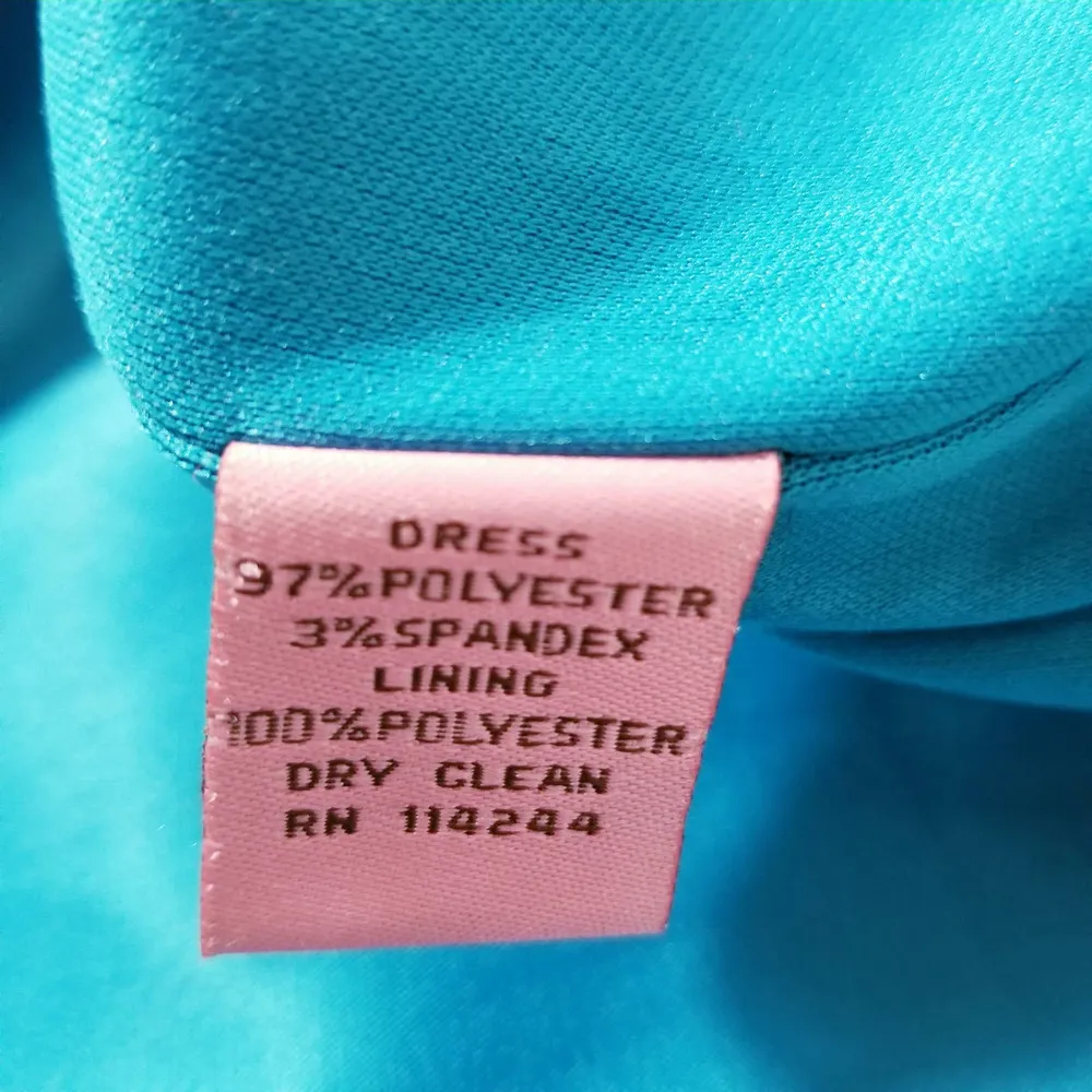 Eliza J New York Knot Sateen Sheath Teal Cocktail Dress - Image 10