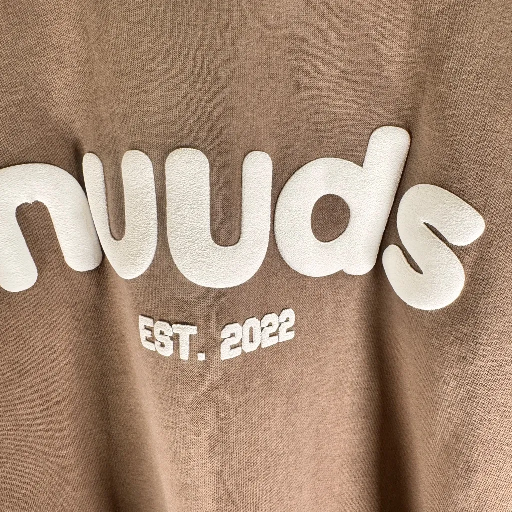 Nuuds Birthday Edition Mocha Sweatshirt XXL Limited Release Rare Crewneck in EUC Brown - Image 8