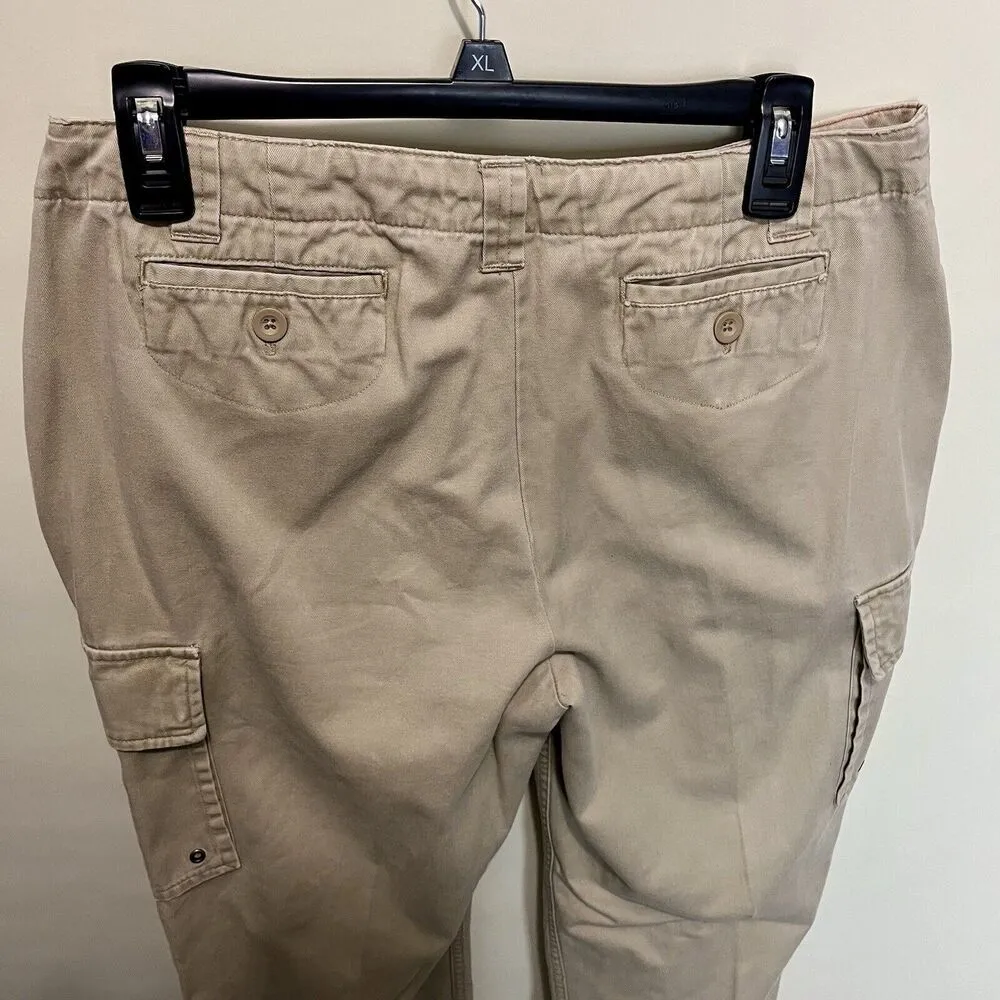 Nike ACG Deep Creek Pant Womens 10 Khaki Cargo Pants Cotton Casual Convertible - Image 7