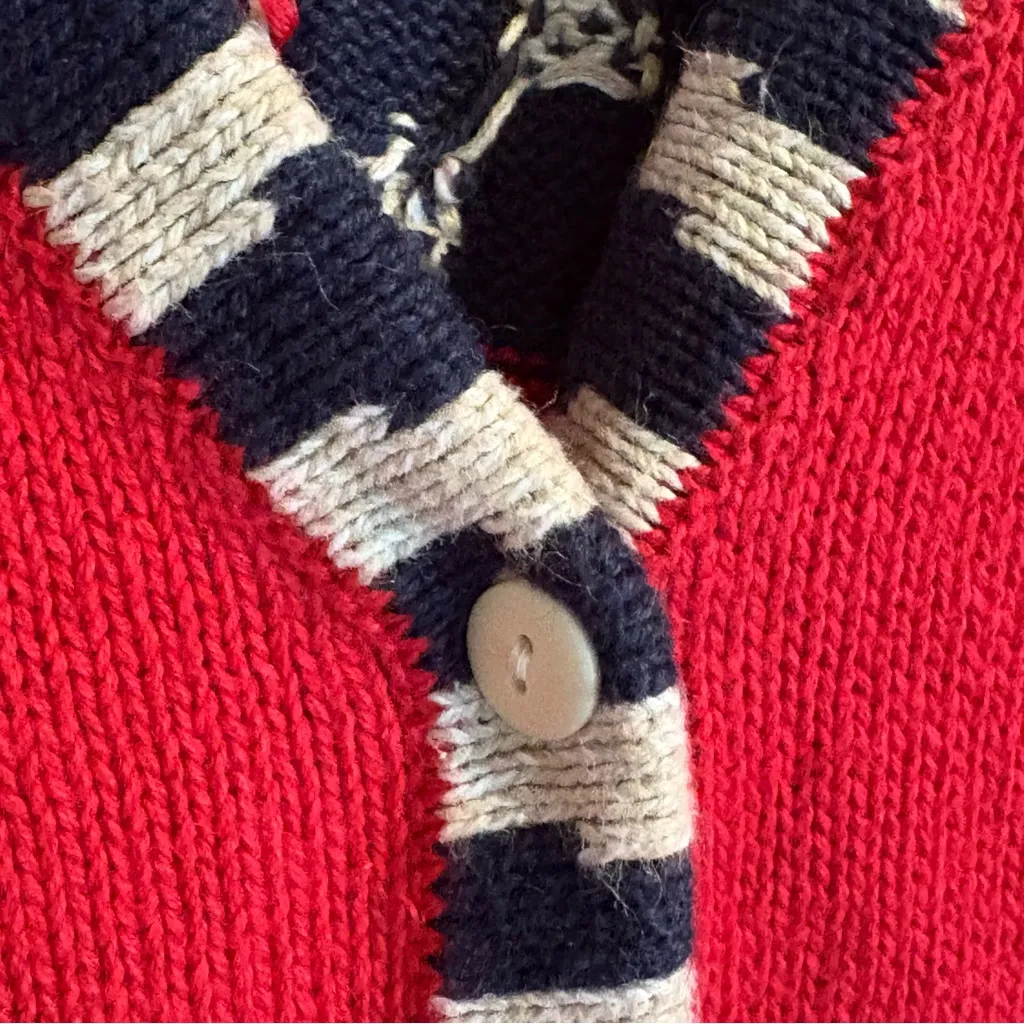 Quacker Factory Short Sleeve Cardigan Sweater Sz 2x Vintage‎ Patriotic Flag USA - Image 6