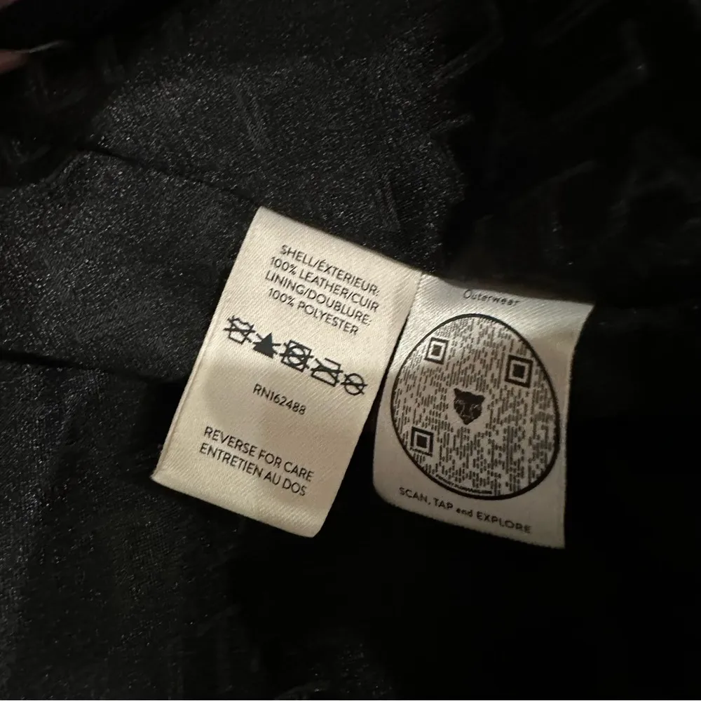 NWOT Lita By Ciara Leather cropped utility jacket in black - Image 12