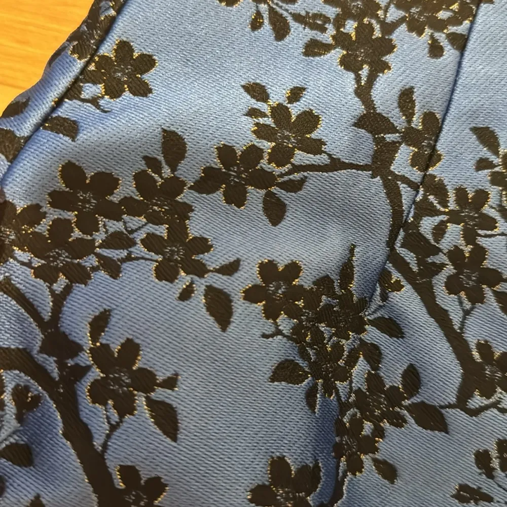 Zara Blue Floral Skirt - Image 5